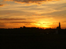 Kirche im Abendrot