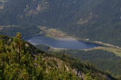 Blick ins Tal vom Gratwanderweg auf dem Dürnbachhorn