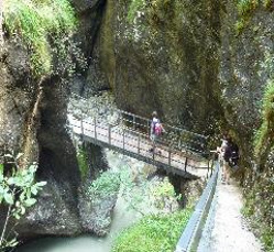 Almbachklamm im Berchtesgadener Land ist eine der schönsten Klamms im Alpenvorland