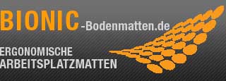 http://www.bionic-bodenmatten.de - Arbeitsplatzmatten, Anti-Ermdungsmatten, BIONIC-Arbeitsplatzmatten, Bodenmatten, Bionic-Bodenmatten, Bionic-Anti-Ermdungsmatten, Polyurethanmatten, Gummimatten, Bionic twist, Bionic motion, Bionic relax, Bionic Combi Single, Bionic Combi E+M, Bionic Vario Single, Bionic Vario E+M, Bionic Wet Standard, Bionic Wet de Luxe, Hohlnoppenmatten, Naturkautschukmatten, Nitrilkautschukmatten, Schwalbenschwanz-Zinken, Nitrilmatten, Hohlnoppenbodenmatten, Naturkautschukbodenmatten, Nitril-Arbeitsplatzmatten, Hohlnoppen-Arbeitsplatzmatten, Naturkautschuk-Arbeitsplatzmatten, Lochmatten, Made in Germany, ergonomische Matten, rckenschonend, Anti-Ermdungseffekt, vermindert Lrm und Vibrationen, Industrie, Gewerbe, Events, Gastronomie und Freizeitbereiche